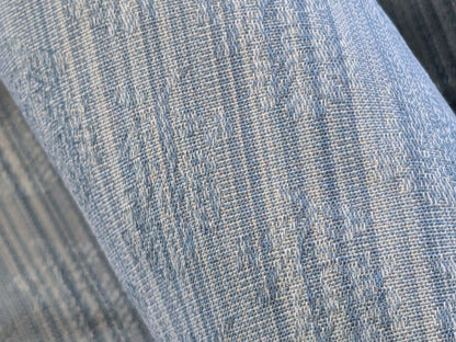 19 EV39 2.4y Scalamandre Petite Fleur Strie Blue Damask  Floral Cotton Viscose Solid