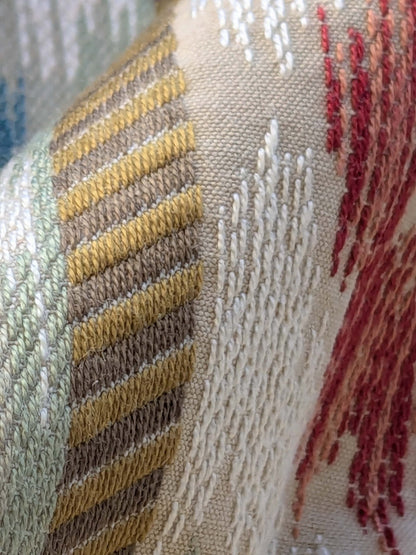 21 EV39 2.4y Scalamandre Lisere Ungherese Rigato Rosso Ikat Stripe