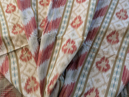 21 EV39 2.4y Scalamandre Lisere Ungherese Rigato Rosso Ikat Stripe