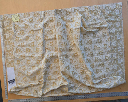 22 EV39 2yards Colony Melograno Coordinato Gold Beige Floral Lampas Fruits Upholstery fabric