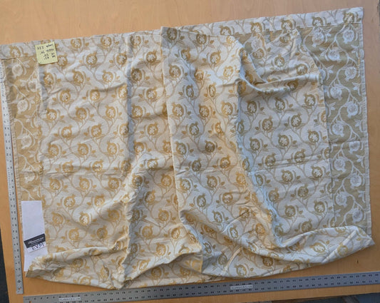 22 EV39 2yards Colony Melograno Coordinato Gold Beige Floral Lampas Fruits Upholstery fabric