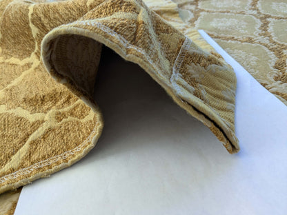 23 EV39 2.2 yards Scalamandre Ecussons Gold Medallion Artichoke Art Deco Renaissance Heavy MSRP USD480/y