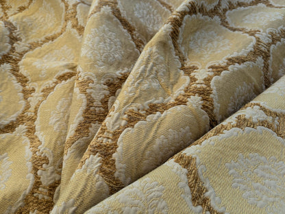 23 EV39 2.2 yards Scalamandre Ecussons Gold Medallion Artichoke Art Deco Renaissance Heavy MSRP USD480/y