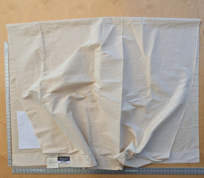 1 EV40 2.2 yards x 54" Scalamandre Colony Roma Senegal Milk Cream White Stripe Small Scale MSRP USD 330/y