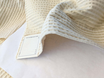 1 EV40 2.2 yards x 54" Scalamandre Colony Roma Senegal Milk Cream White Stripe Small Scale MSRP USD 330/y