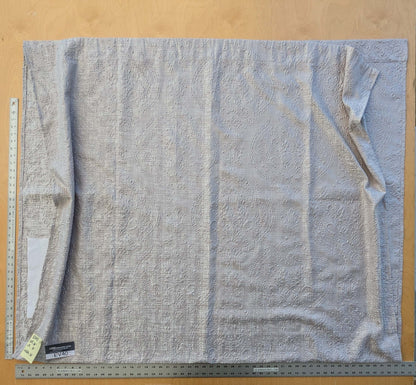 4 EV40 2.4 yards x 54"  Scalamandre Jacquard Gray Medallion Art Deco Pebbled Raised Abstract