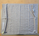 4 EV40 2.4 yards x 54"  Scalamandre Jacquard Gray Medallion Art Deco Pebbled Raised Abstract