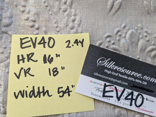 4 EV40 2.4 yards x 54"  Scalamandre Jacquard Gray Medallion Art Deco Pebbled Raised Abstract