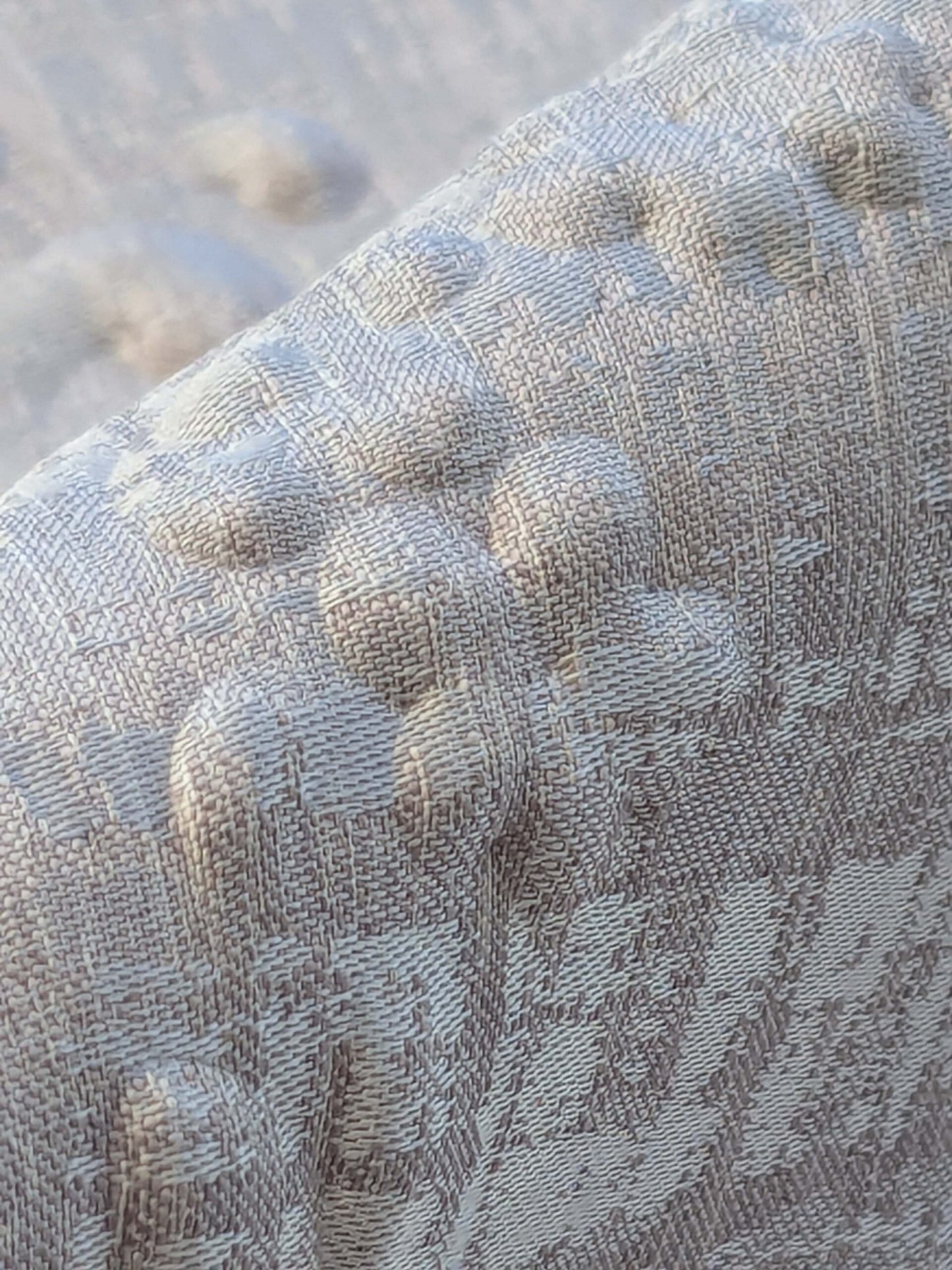 4 EV40 2.4 yards x 54"  Scalamandre Jacquard Gray Medallion Art Deco Pebbled Raised Abstract