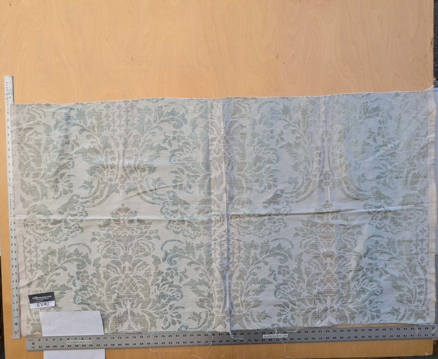 7 EV40 32" x 57 wide Scalamandre Gray Damask Medallion Renaissance