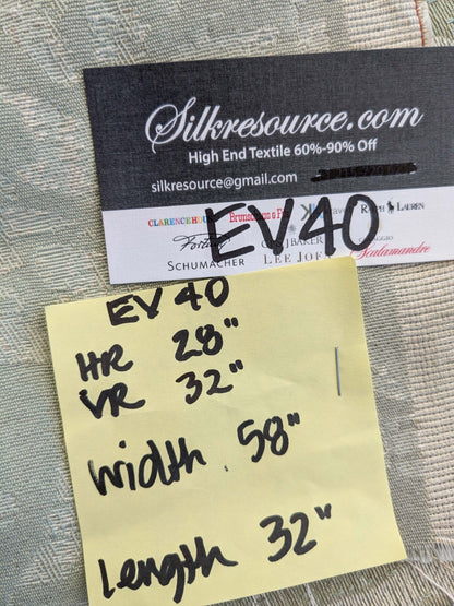 7 EV40 32" x 57 wide Scalamandre Gray Damask Medallion Renaissance