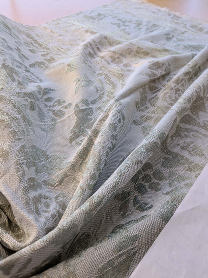 7 EV40 32" x 57 wide Scalamandre Gray Damask Medallion Renaissance