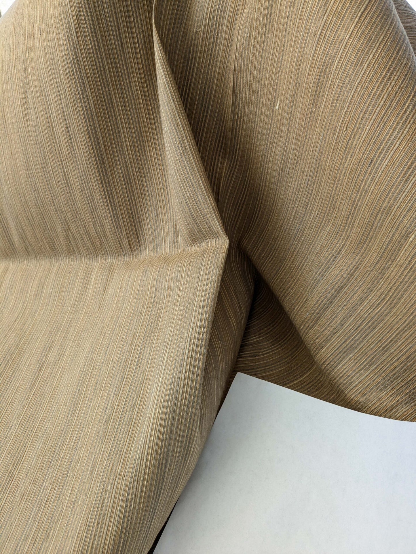 11 EV40 2.4yards x 53" Scalamandre Brown Strie Solid