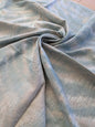 12 EV40 1.1yards x 52" Scalamandre Chevron Abstract Powder Blue and Beige
