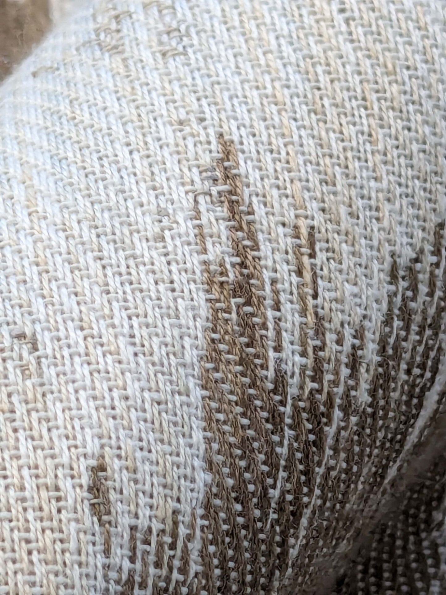 13 EV40 1.2yards x 55" Scalamandre Aldeco Monte Moon Rock Brown Cream White Abstract Large Jacquard