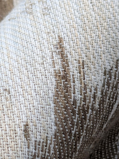 13 EV40 1.2yards x 55" Scalamandre Aldeco Monte Moon Rock Brown Cream White Abstract Large Jacquard