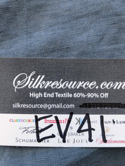 1 EV41 1.6yards x 54" Scalamandre Alhambra Nicos Sky Blue Sheers Linen Solid