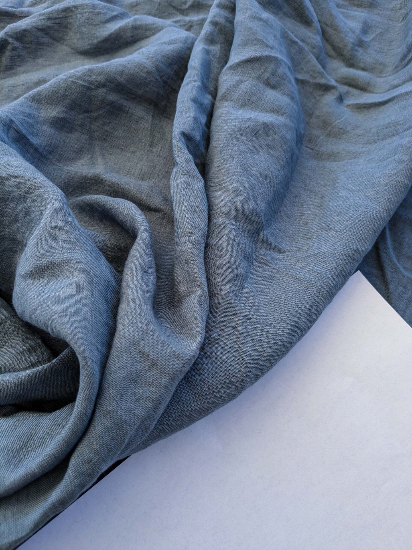 1 EV41 1.6yards x 54" Scalamandre Alhambra Nicos Sky Blue Sheers Linen Solid