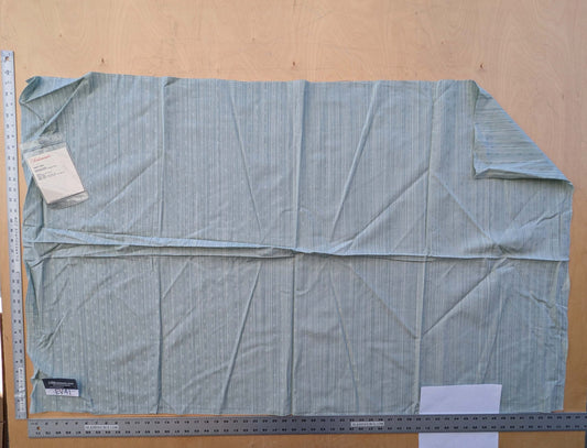 4 EV41 34"x 55" wide Scalamandre Marquie Strie Amure Aqua Blue Dots MSRP USD 382/y