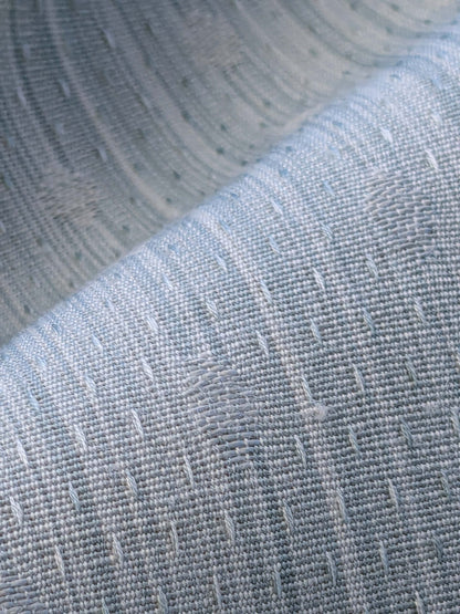 4 EV41 34"x 55" wide Scalamandre Marquie Strie Amure Aqua Blue Dots MSRP USD 382/y