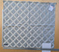5 EV41 1.2yd x 51"w Scalamandre Lattice Embroidery Zinc Gray Linen Viscose Diamond Geometry