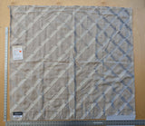 6 EV41 1.2yd x 51" Scalamandre Lattice Embroidery Flax Beige Linen Viscose Diamond Geometry