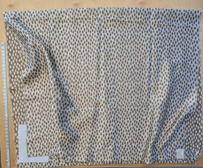 7 EV41 2.4yd x 55"wScalamandre Savanna Sheer White Brown Dot Circle MSRP USD 430/y