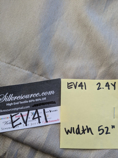 8 EV41 2.4yard x 52"w Scalamandre Solid Texture Gray Brown