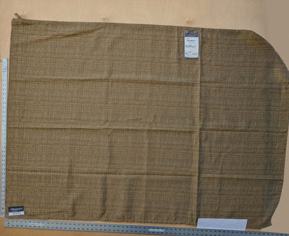 10 EV41 1.2yard x 63"w Scalamandre LeLievre Paris Briscola M1 Or Brown Solid Polyester MSRP 300+/y