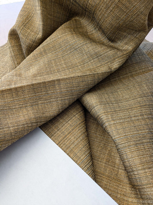 10 EV41 1.2yard x 63"w Scalamandre LeLievre Paris Briscola M1 Or Brown Solid Polyester MSRP 300+/y