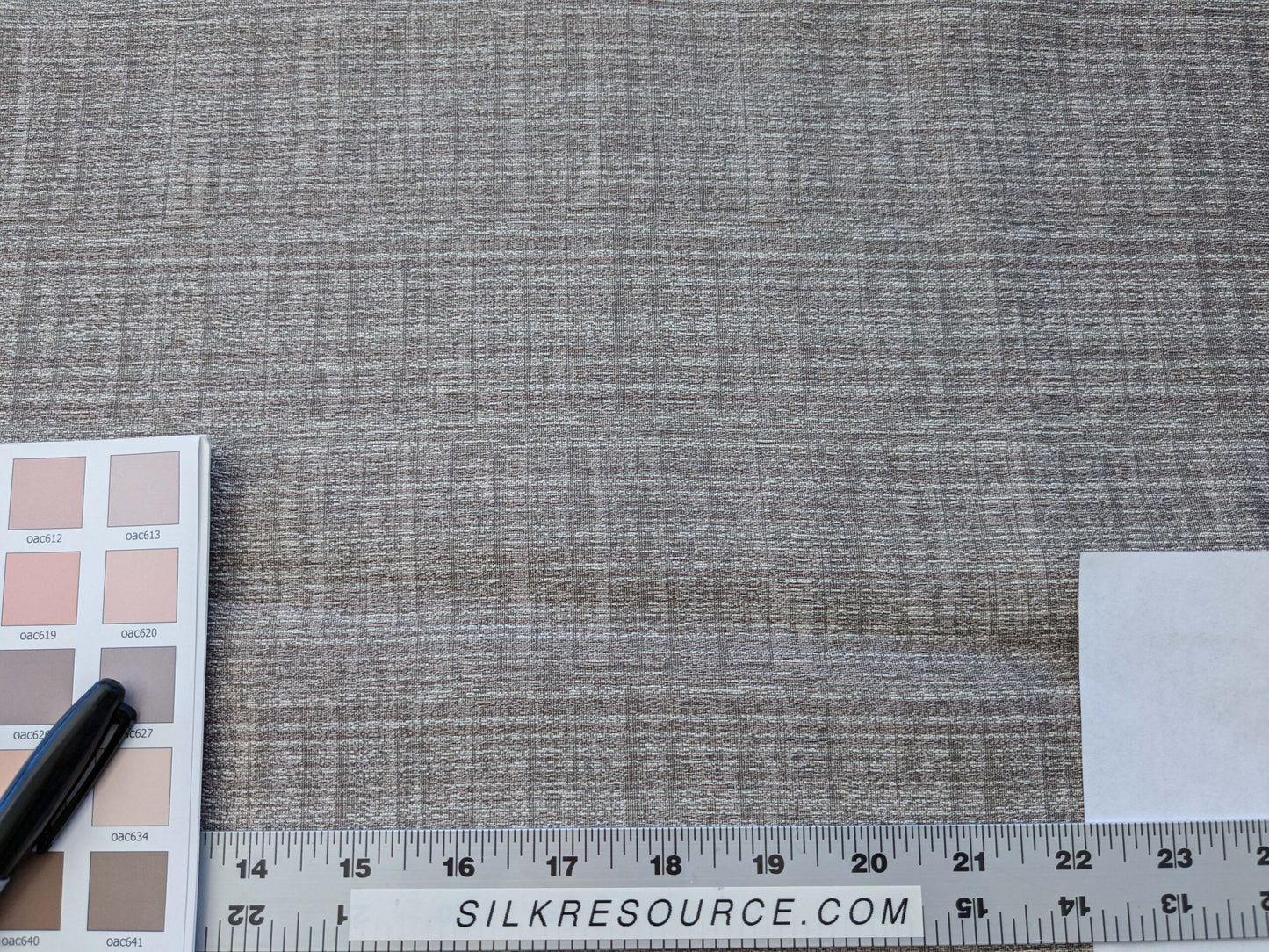 11 EV41 1.2yard x 63"w Scalamandre LeLievre Paris Briscola M1 Fumee Gray Solid Polyester MSRP 300+/y