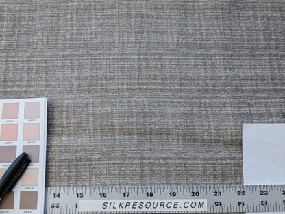 11 EV41 1.2yard x 63"w Scalamandre LeLievre Paris Briscola M1 Fumee Gray Solid Polyester MSRP 300+/y