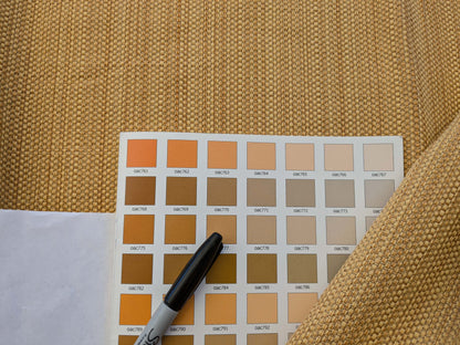 13 EV41 2.4y x 53" Scalamandre Tropez Saffron Brown Solid Texture Heavy MSRP USD 198/y