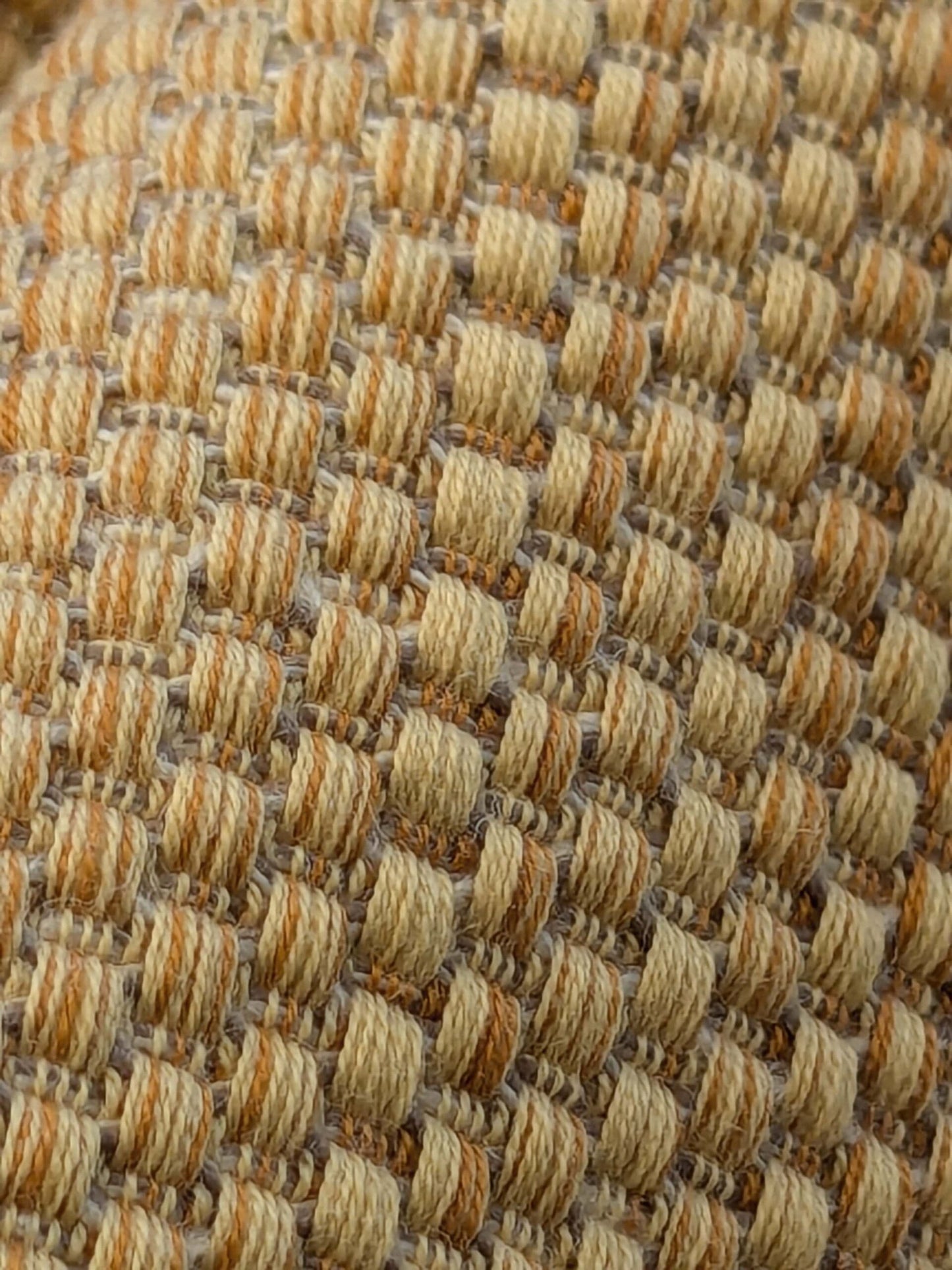 13 EV41 2.4y x 53" Scalamandre Tropez Saffron Brown Solid Texture Heavy MSRP USD 198/y