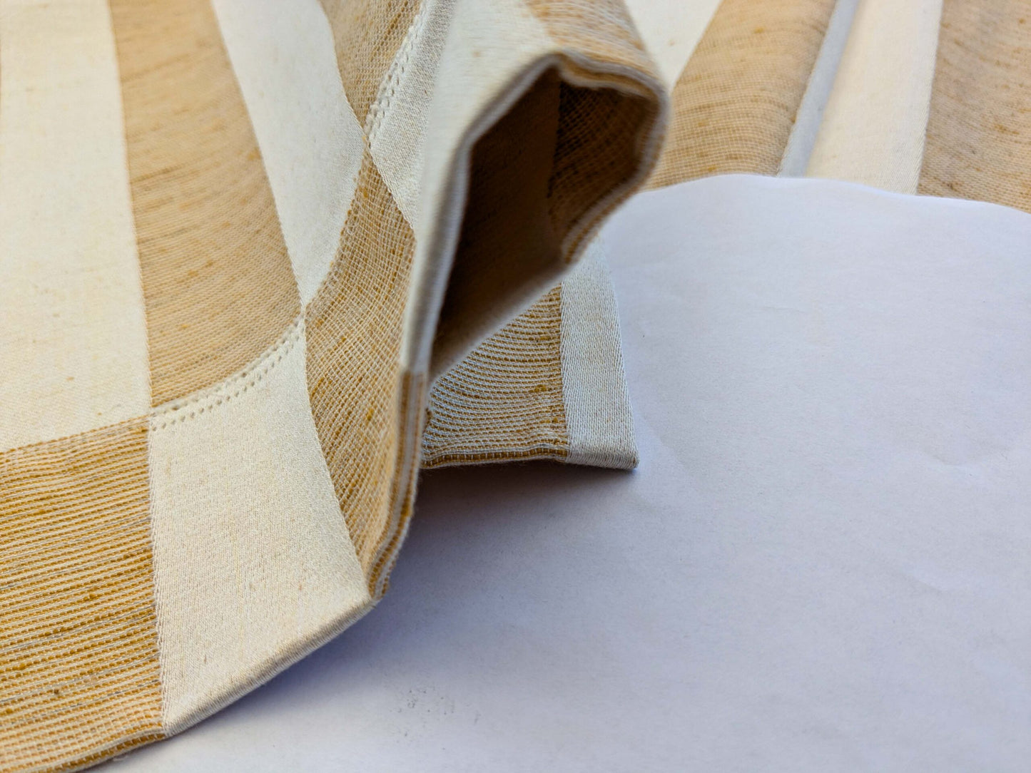 14 EV41 2.4y x 54"wide  Scalamandre Stripe Light Brown Beige