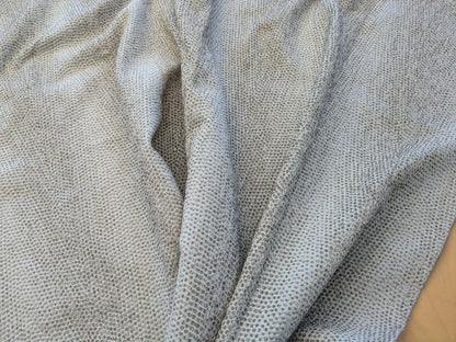 17 EV41 1.2y x 49"  Scalamandre Stripe Small Scale Texture Solid Beige Dots