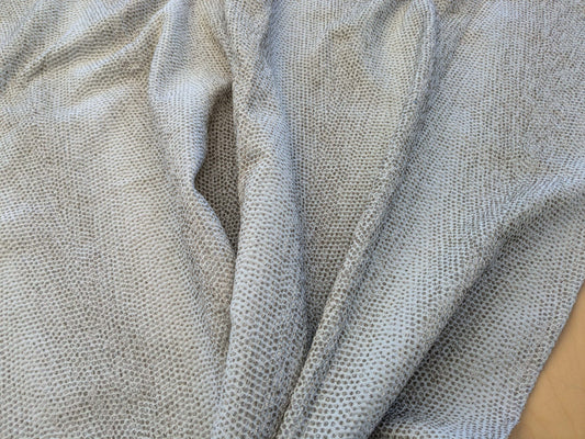 17 EV41 1.2y x 49"  Scalamandre Stripe Small Scale Texture Solid Beige Dots