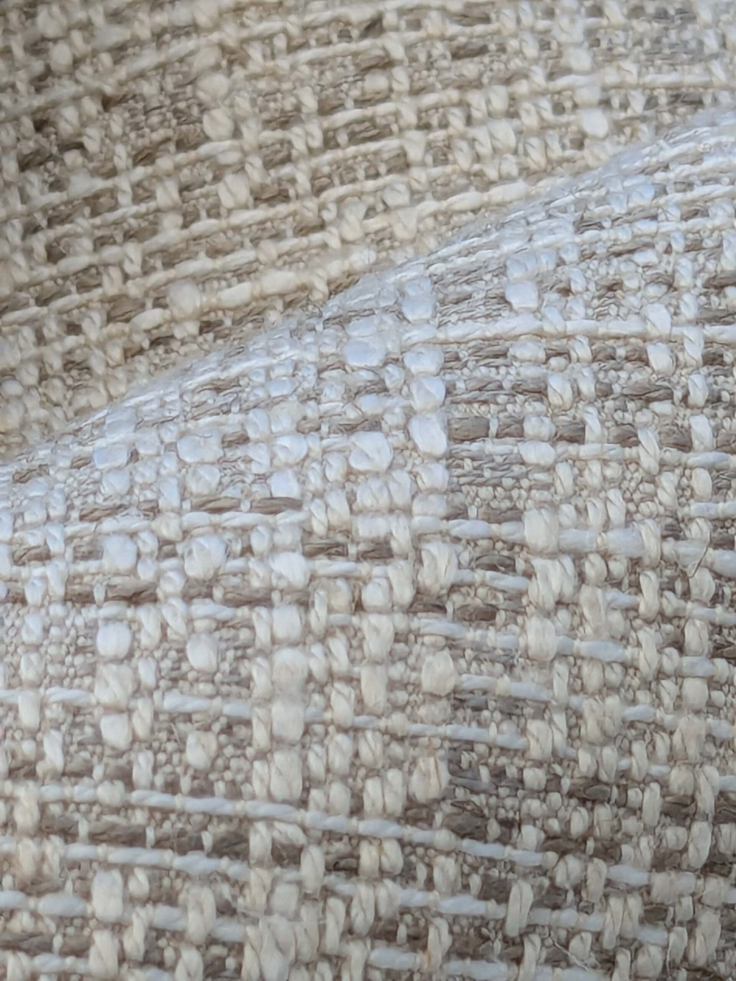 19 EV41 2.4 yards x 56"w Scalamandre Small Scale Texture Solid Cream Beige