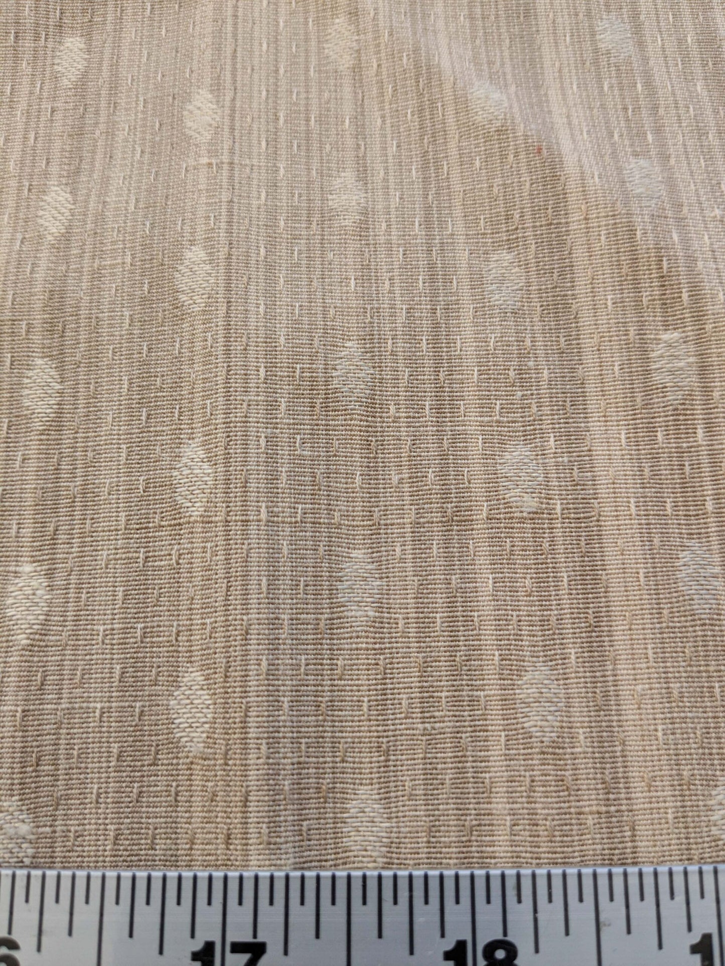 20 EV41 35" x 55"wide  Scalamandre Marquie Strie Beige Dots MSRP USD 382/y