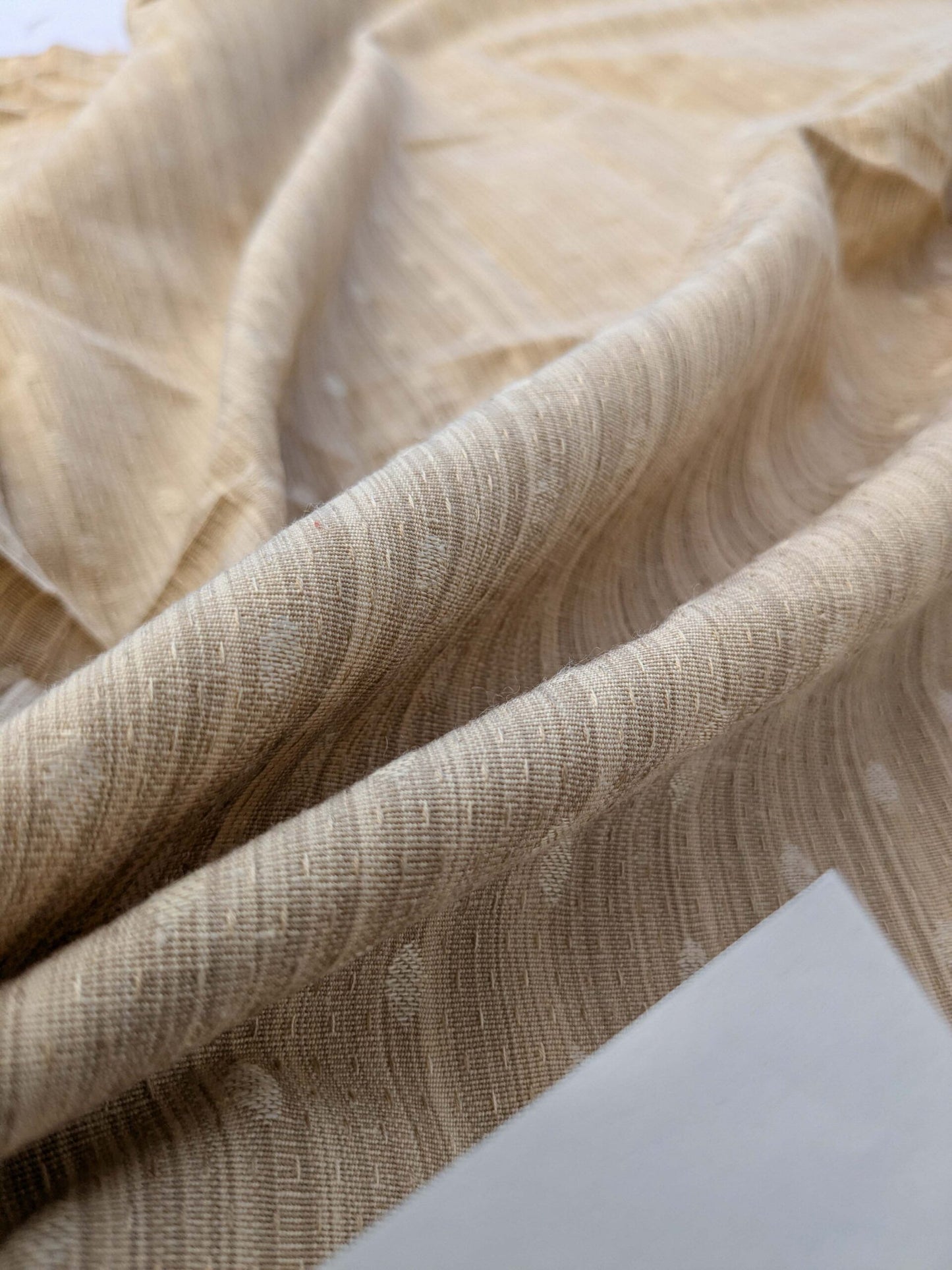 20 EV41 35" x 55"wide  Scalamandre Marquie Strie Beige Dots MSRP USD 382/y