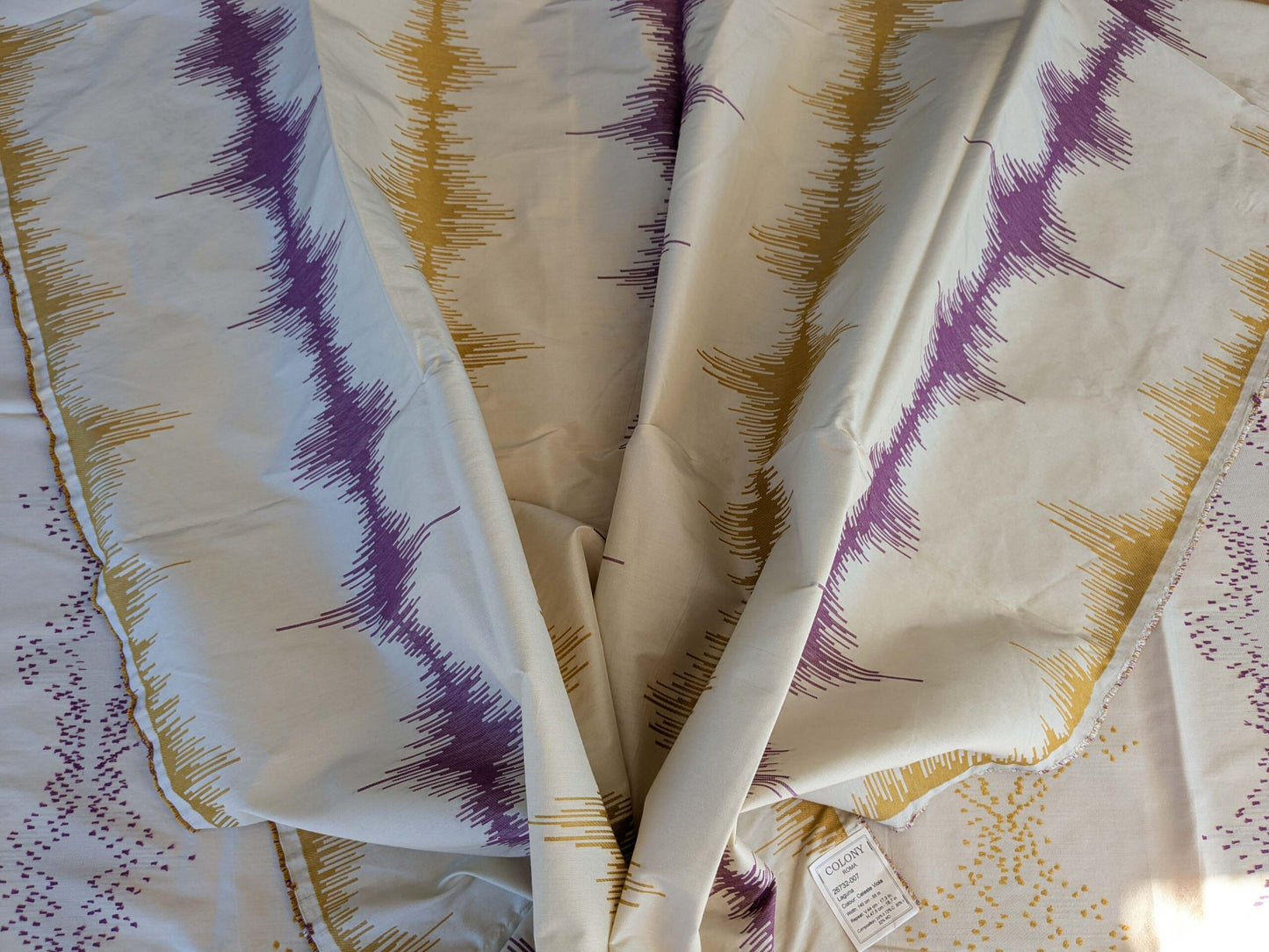 5 EV42 2.4y x 5"w Scalamandre Colony Roma Laguna Celeste Viola Blue Purple Beige Silk Wool