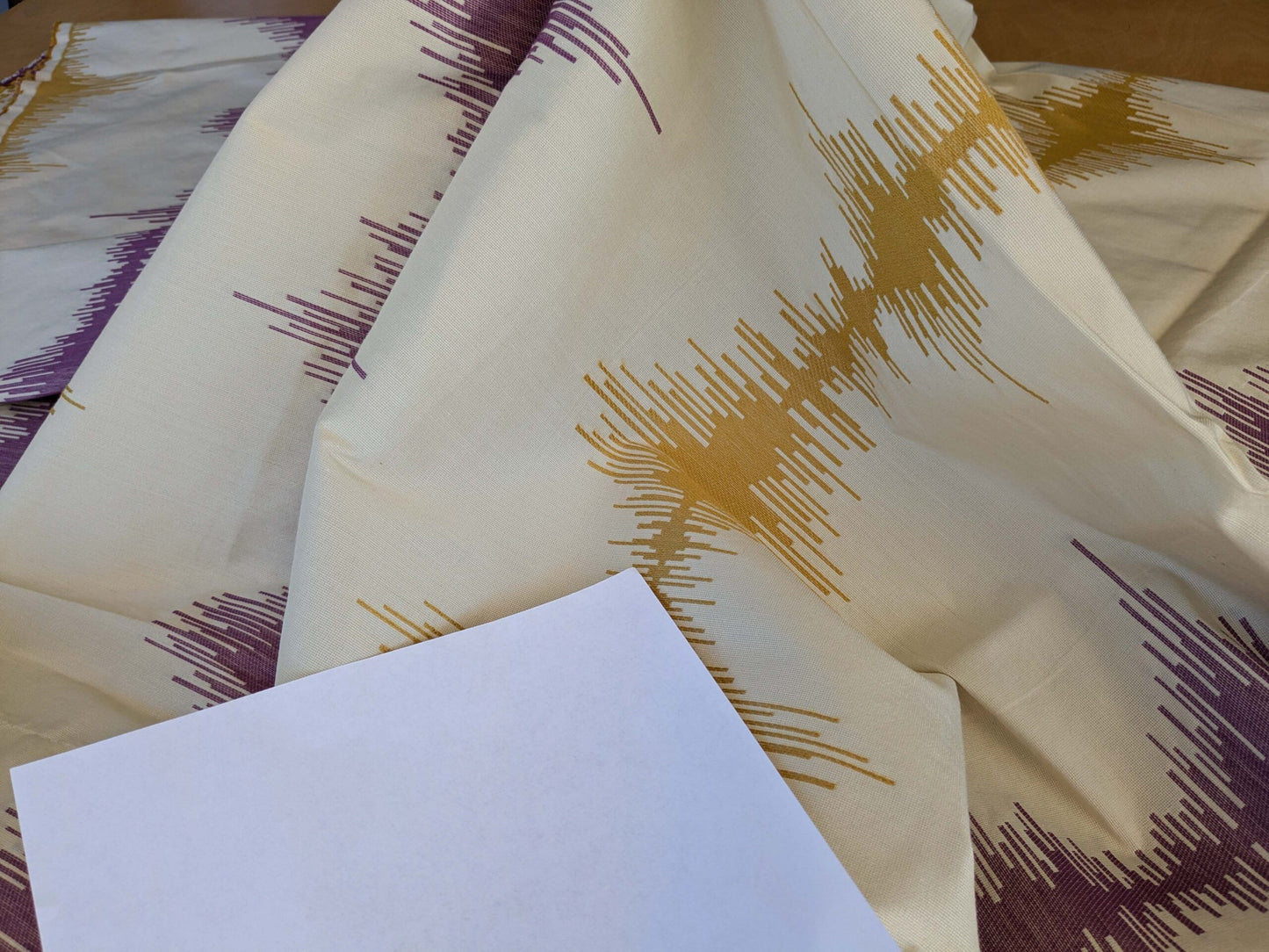 5 EV42 2.4y x 5"w Scalamandre Colony Roma Laguna Celeste Viola Blue Purple Beige Silk Wool