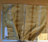 6 EV42 2.4y x 55"w Scalamandre Colony Roma Laguna Brown White Gold Stripe Silk Wool