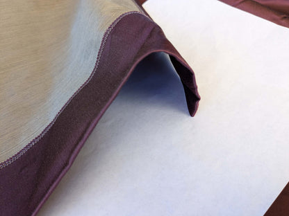 28 EV42 2.4y x 51"w Scalamandre Sophie Satin Eggplant Purple Silk Satin Cotton