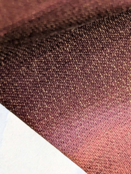 28 EV42 2.4y x 51"w Scalamandre Sophie Satin Eggplant Purple Silk Satin Cotton