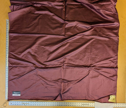 11 EV42 1.7y x 51"w Scalamandre Sophie Satin Eggplant Purple Silk Satin Cotton