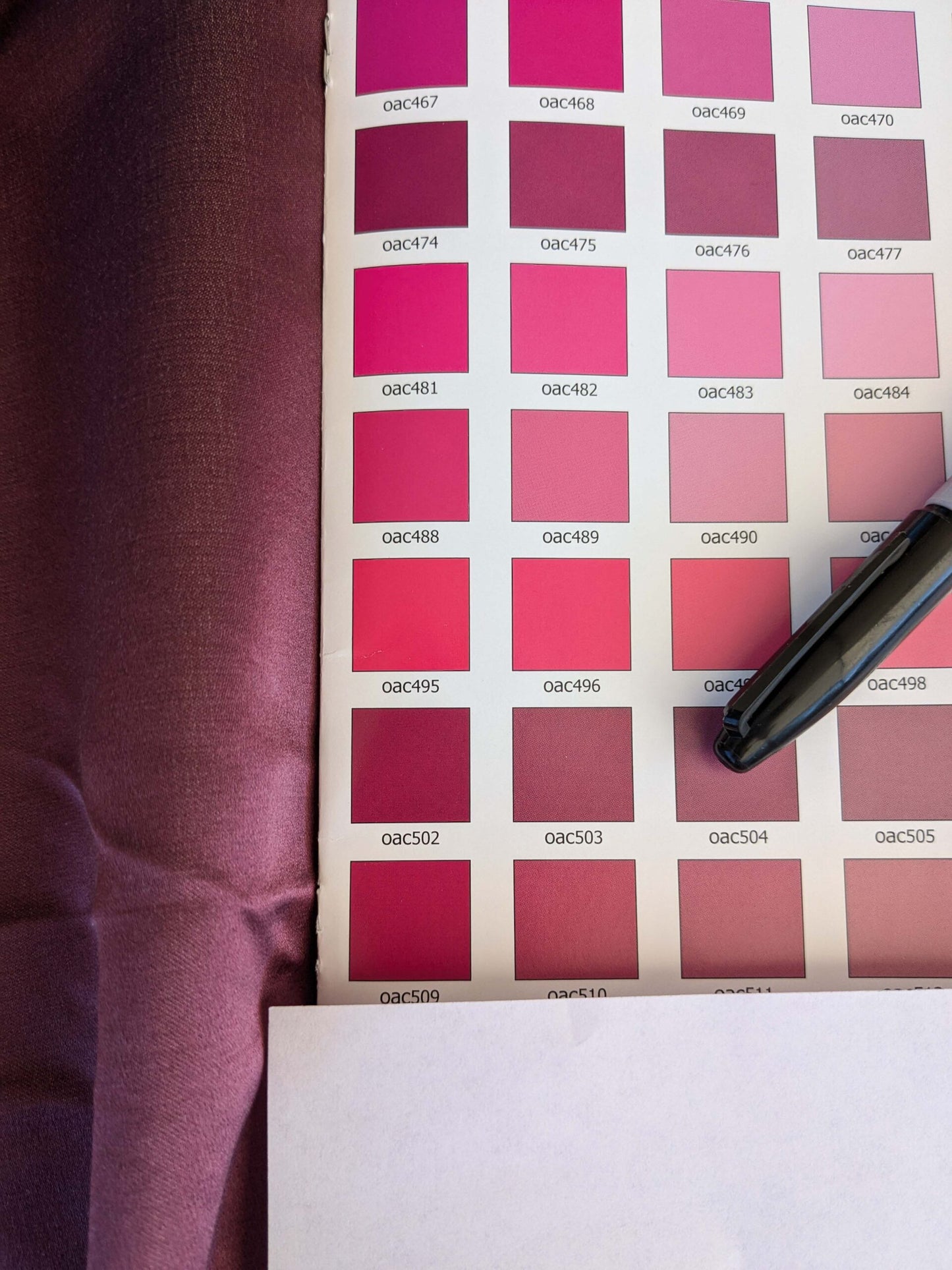 11 EV42 1.7y x 51"w Scalamandre Sophie Satin Eggplant Purple Silk Satin Cotton