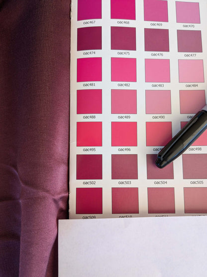 11 EV42 1.7y x 51"w Scalamandre Sophie Satin Eggplant Purple Silk Satin Cotton