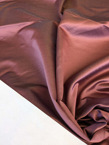 11 EV42 1.7y x 51"w Scalamandre Sophie Satin Eggplant Purple Silk Satin Cotton