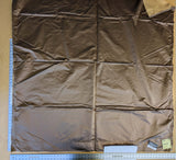 12 EV42 1.6y x 51"w Scalamandre Sophie Satin Brown Silk Satin Cotton Plain Solid